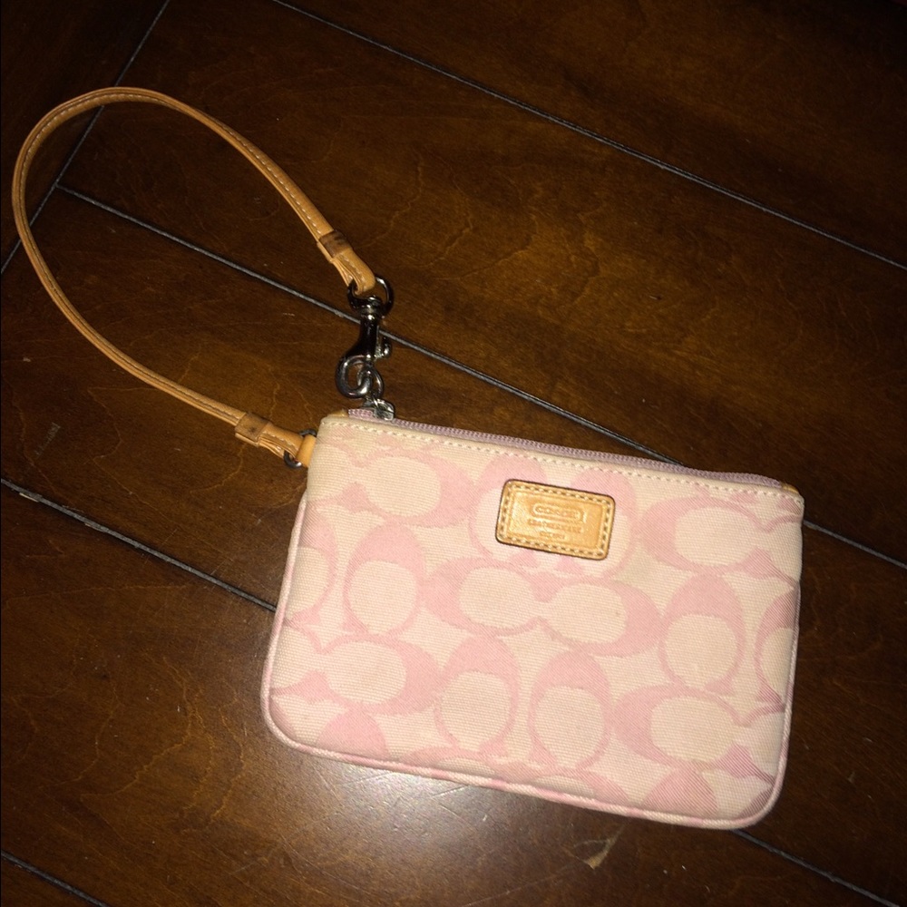 Coach Light Pink Wristlet