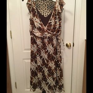 The Limited Split Ruffle Sleeve Dress