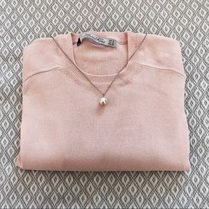 Zara | Blush Pink Sweater Top