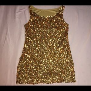 Gold tank top