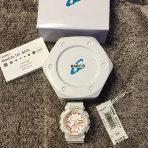 Baby g shock white watch