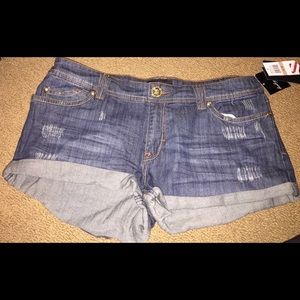 BABY PHAT STRETCHY JEAN SHORTS