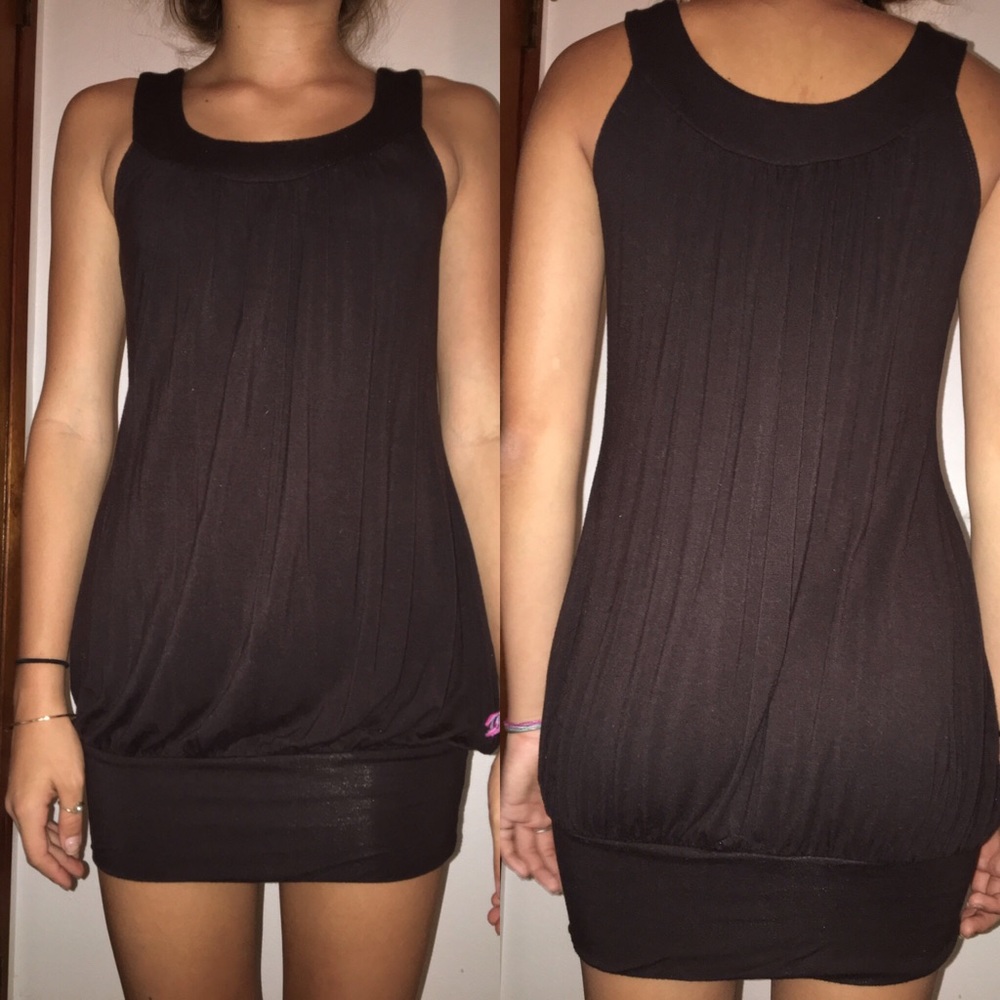 Brown mini dress