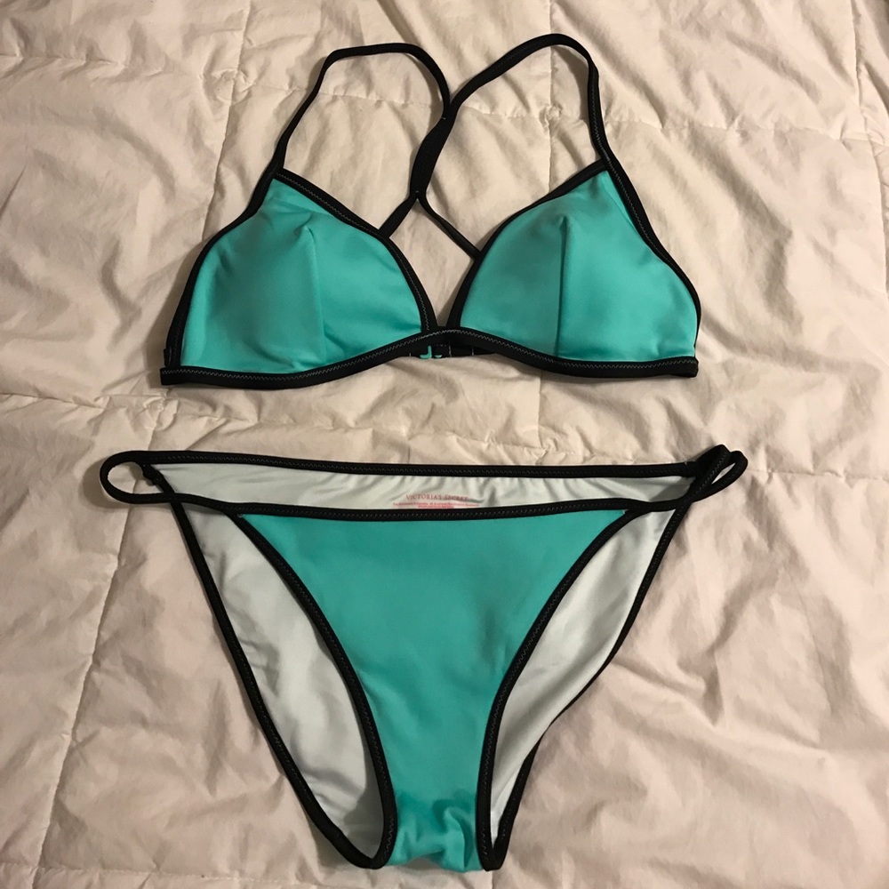 VS 2016 collection triangle bikini (turquoise)