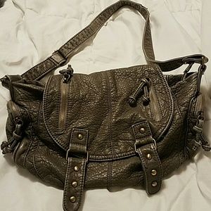 Boho gray purse