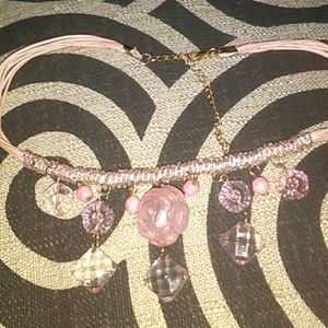 Pink vintage chocker