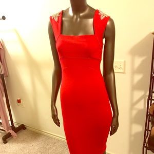 Formal calve length dress