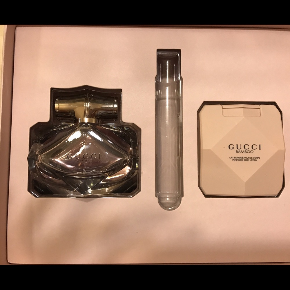 Gucci Bamboo perfume and lotion..