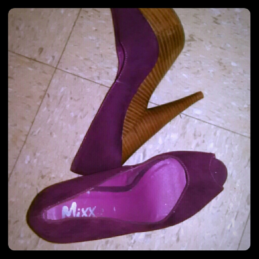 Burg color mixx heels