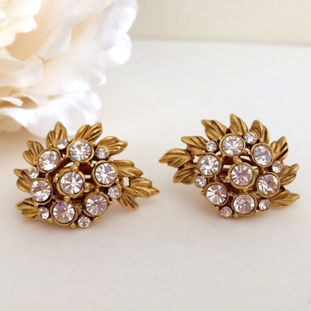 Vintage Couture OSCAR DE LA RENTA Signed Earrings