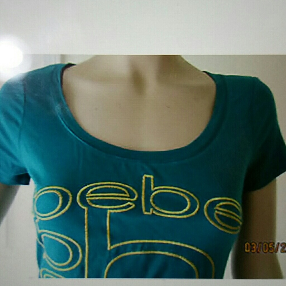 New bebe puzzle logo tee top - Picture 2 of 4