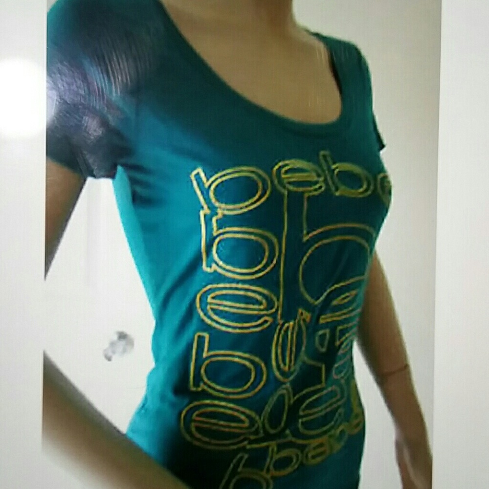 New bebe puzzle logo tee top - Picture 3 of 4