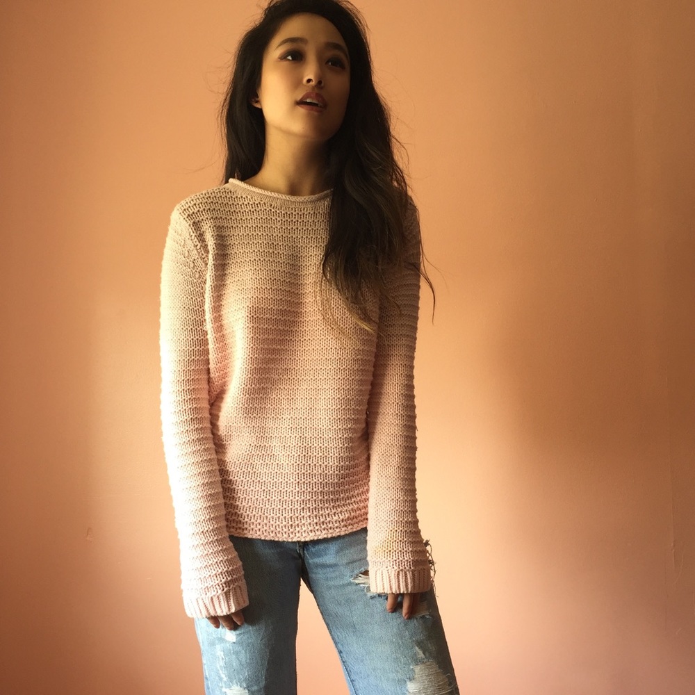 TopShop Ombré Open Knit Sweater - Picture 1 of 3