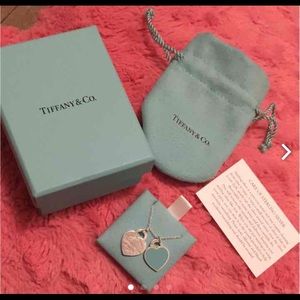 Return to Tiffany double heart necklace pendent