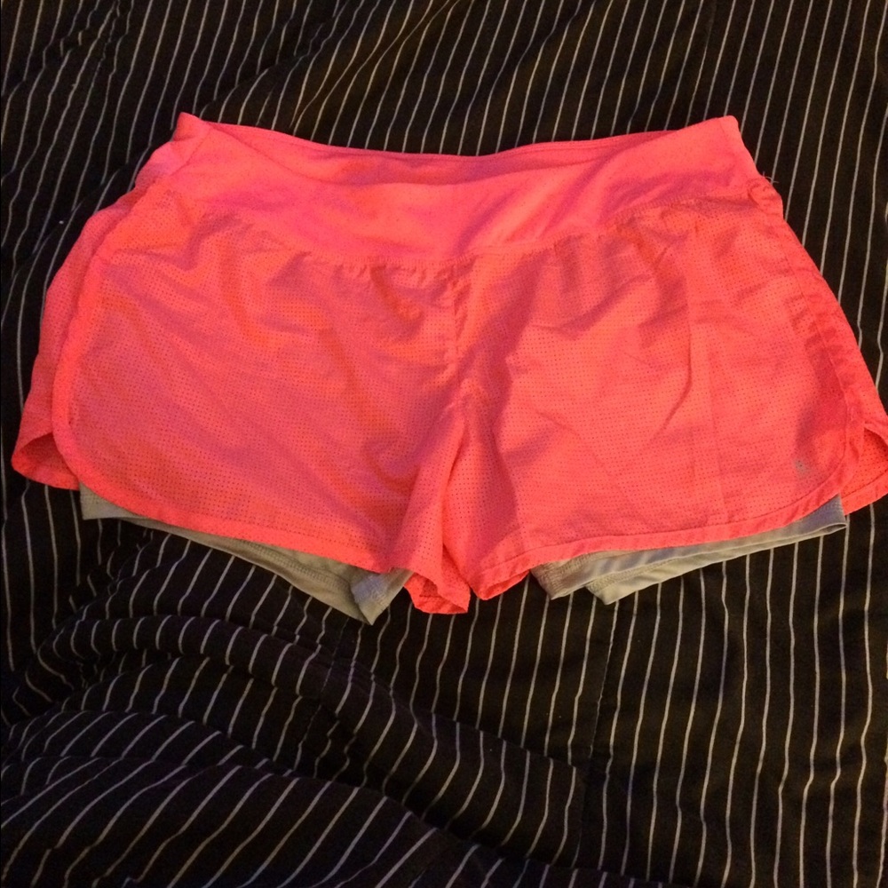 Danskin layered running shorts