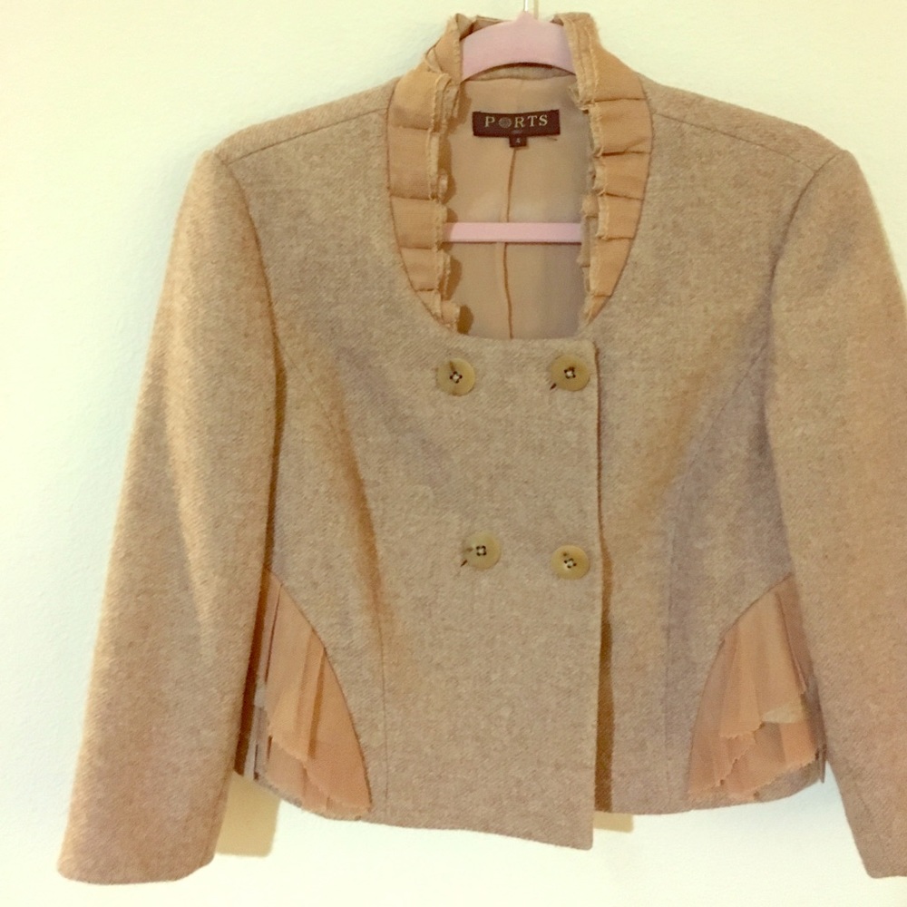 Designer sophisticated blazer coat