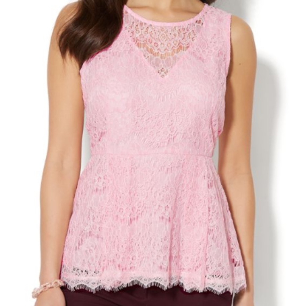 NWT NY&Co Peplum Top. 2XL