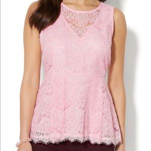 NWT NY&Co Peplum Top. 2XL