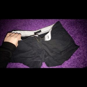 Black Aeropostale midi twill shorts. Size 8