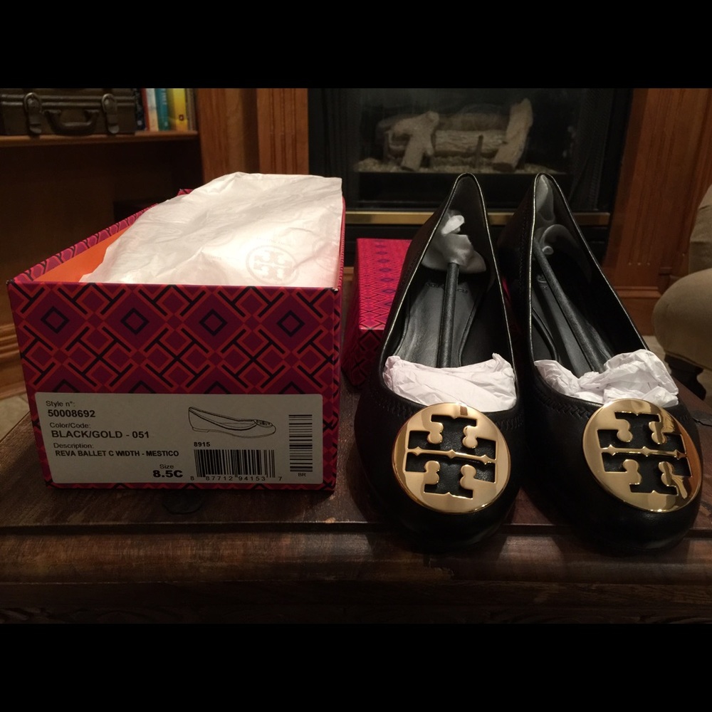 Tory Burch Reva Ballet Flat Black