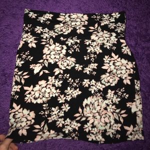 Charlotte Russe floral print pencil skirt