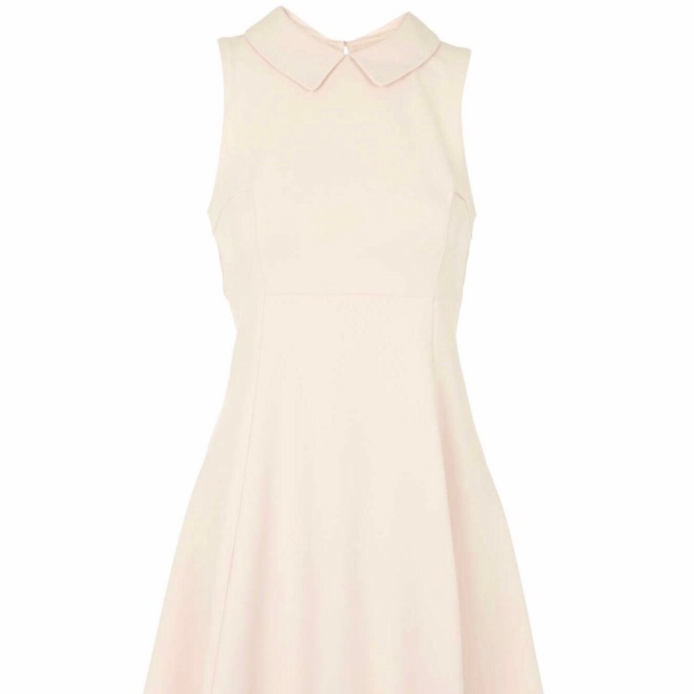Topshop Collared Sleeveless A Line Skater Dress