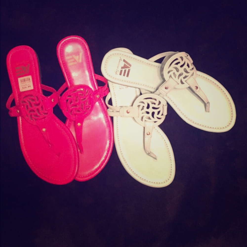 Two pairs of sandals American Eagle From Payless