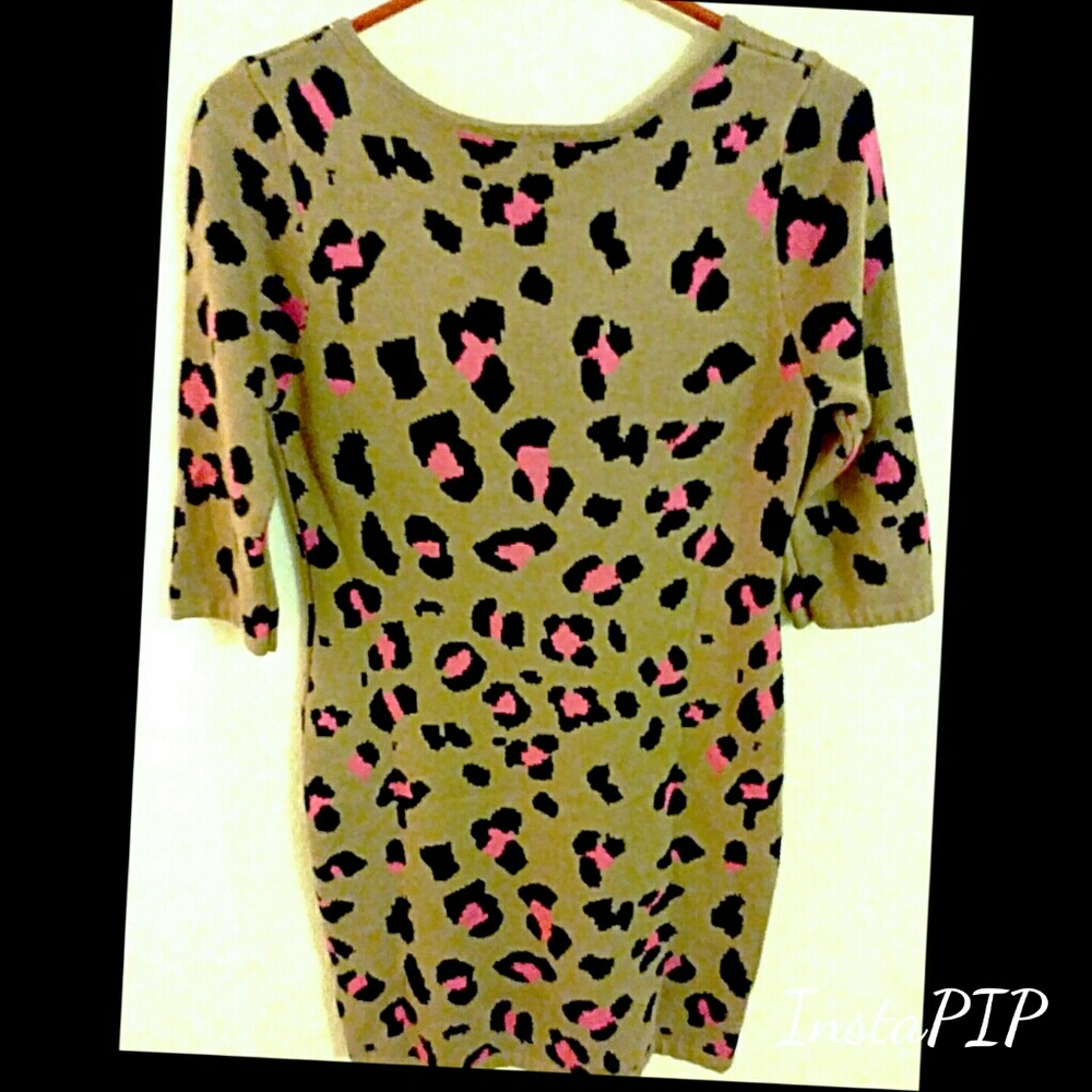 Leopard Sweater Dress