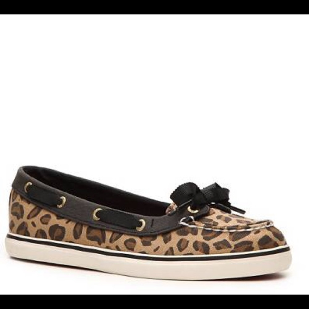 NWT Sperry Top Sider Leopard Slip On