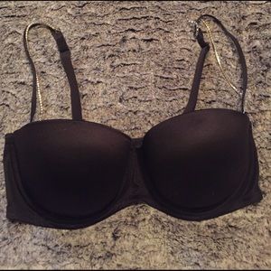 Victoria's Secret Black Bra with Rhinestones