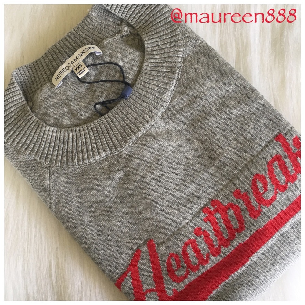 Rebecca Minkoff Heartbreaker Cotton Sweater [grey]