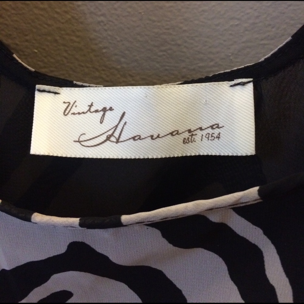 Vintage Havana zebra crop blouse - Picture 4 of 4