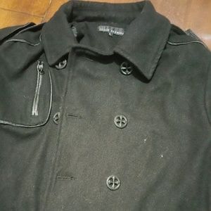 Affliction black premium pea coat