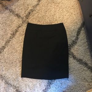Black mini skirt