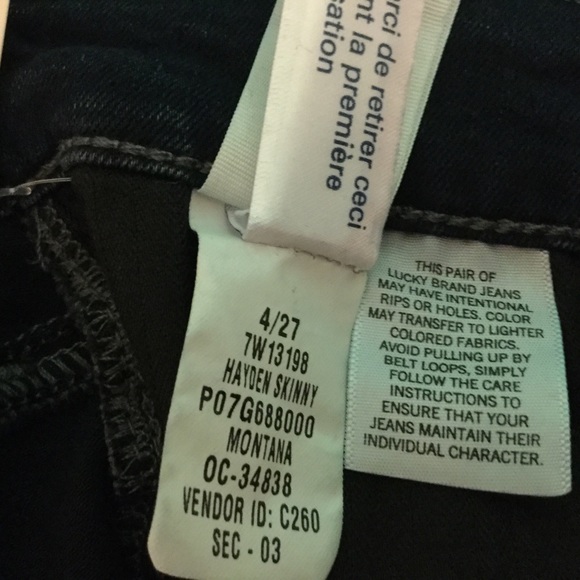 Brand New Lucky Brand Hayden Skinny Midrise Jeans - Picture 6 of 6
