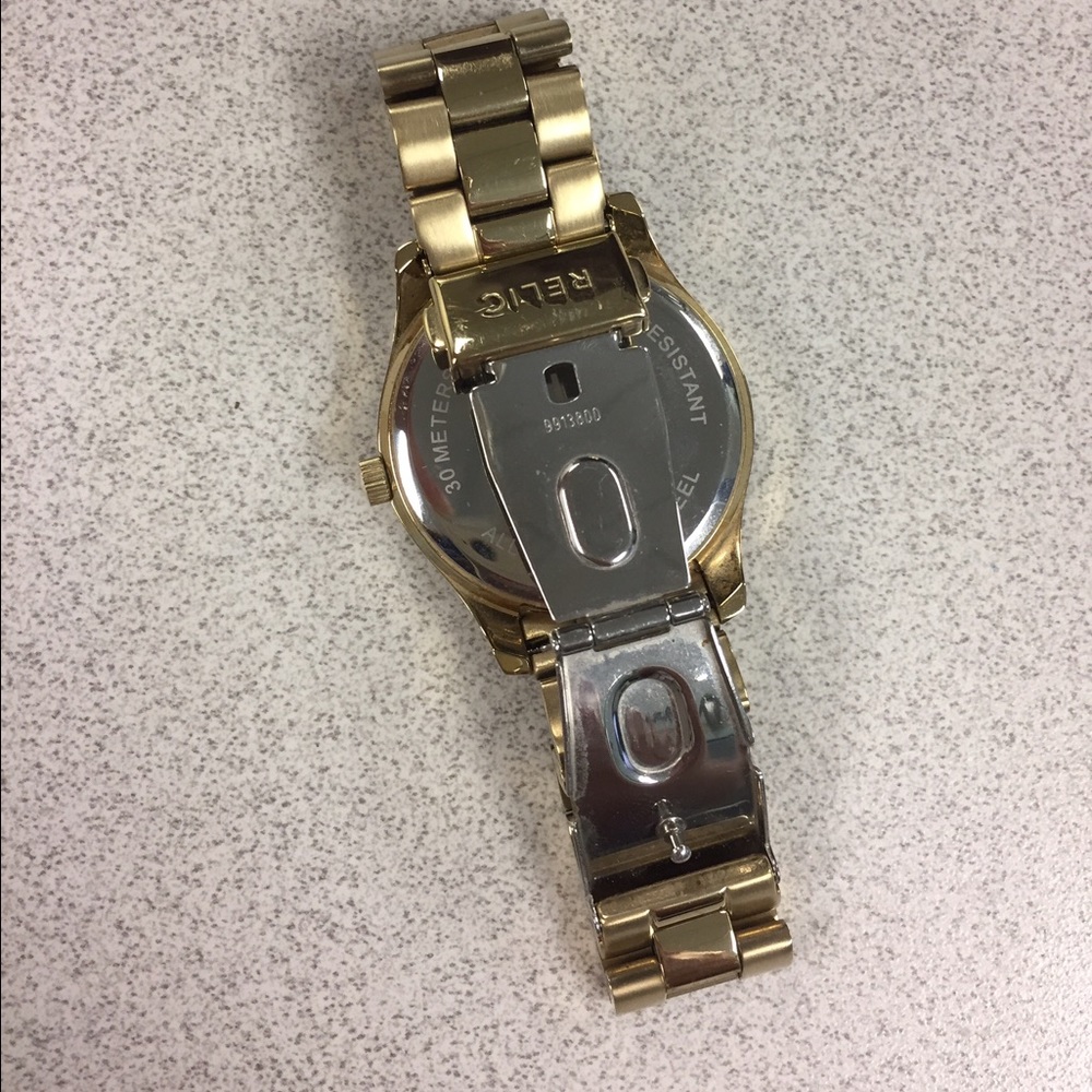 Relic By Fossil Gold Chronograph Watch - image 2