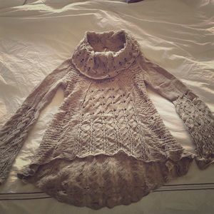 Free People crochet sweater