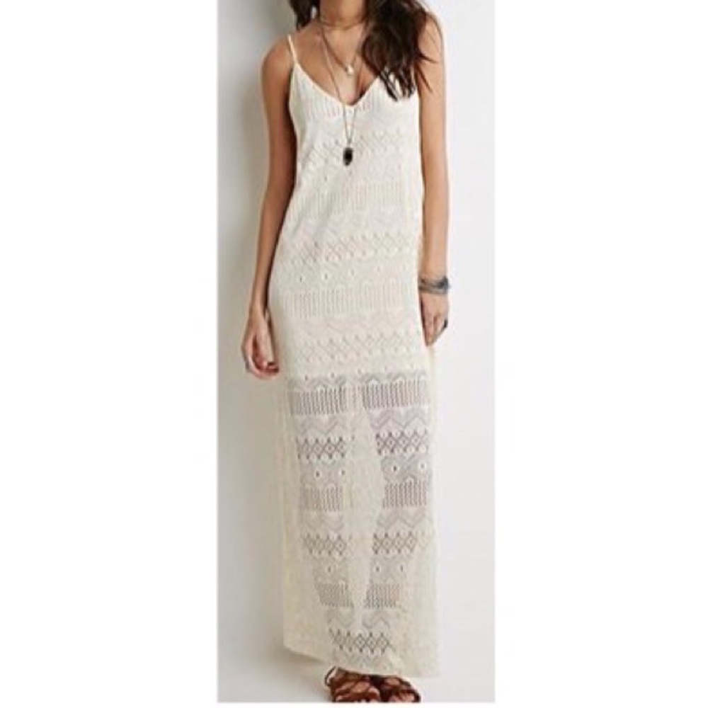 Diamond-Cutout Forever21 Maxi Dress