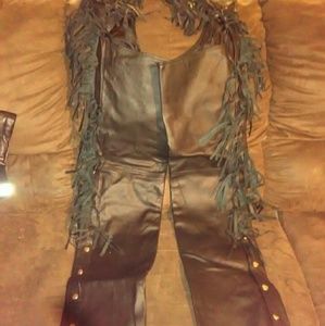 Genuine leather chaps