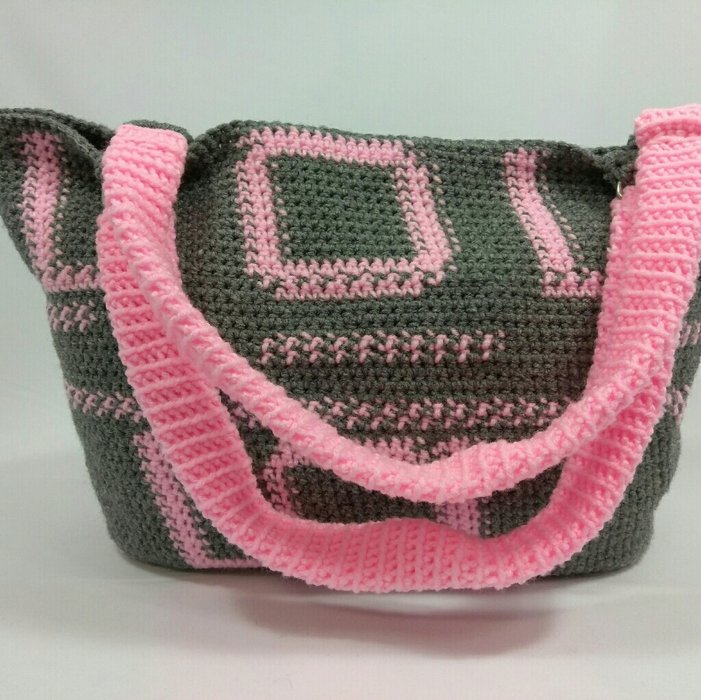 L.O.L laugh out loud crochet women handbag
