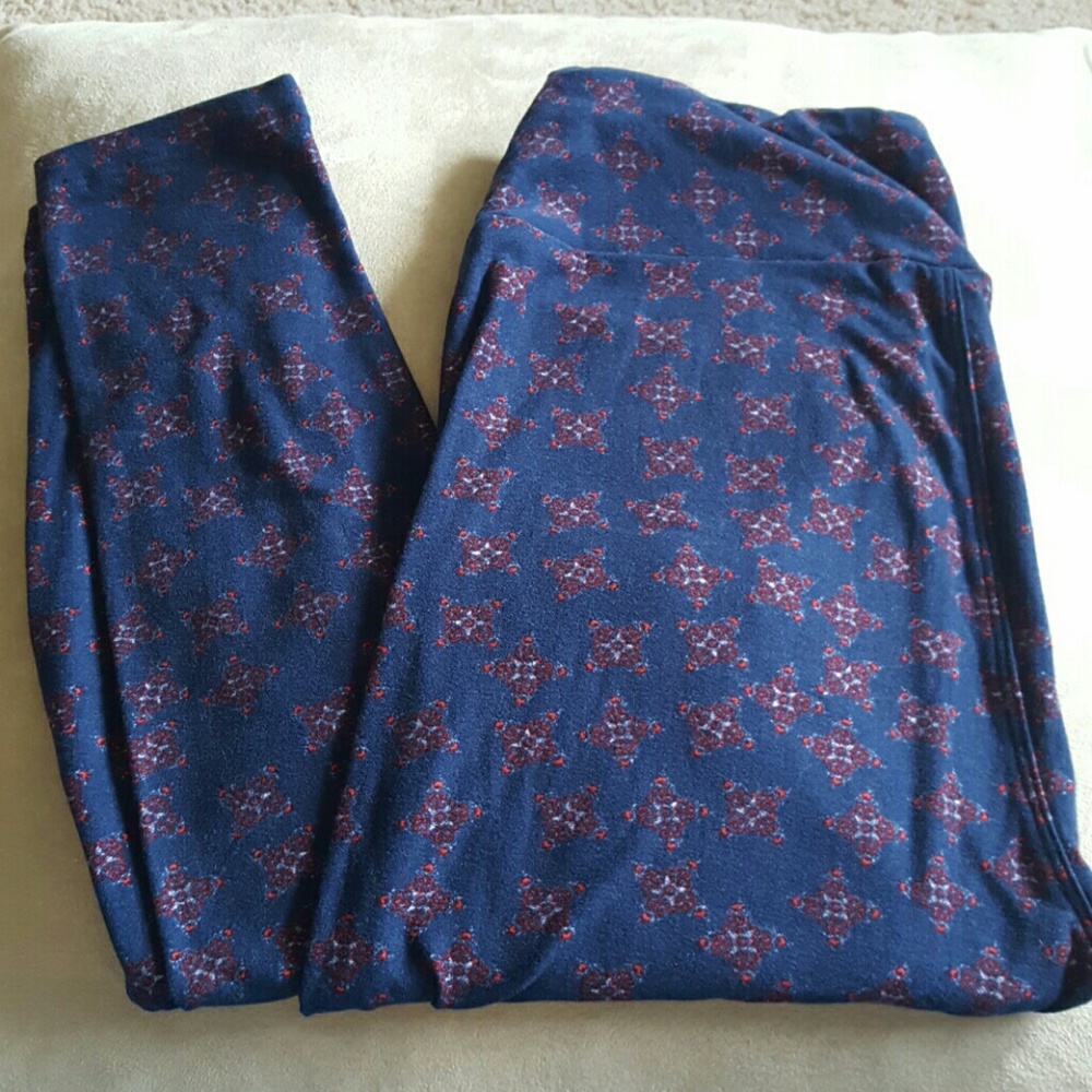 LuLaRoe OS navy blue leggings