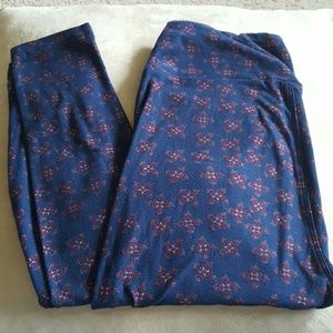 LuLaRoe OS navy blue leggings