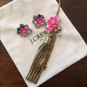 J. Crew Floral Jewelry Set