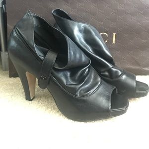 Madden Girl slouchy peep toe bootie