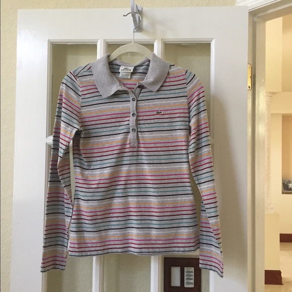 Pique long sleeve polo by Lacoste size 38 - Picture 1 of 2