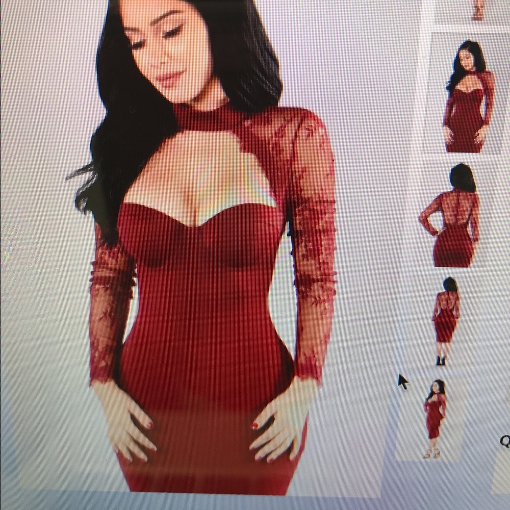 Burgundy Dress