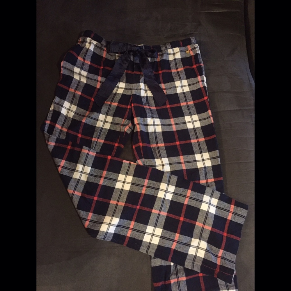 Juicy Couture Pajama Pants - navy and pink plaid