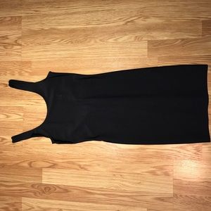 Fitted black bodycon dress