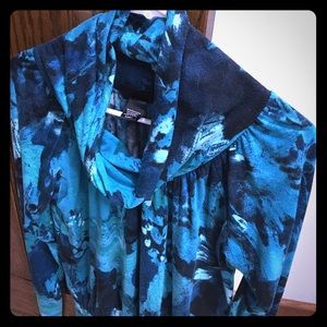 Longer cowl neck top with fun details