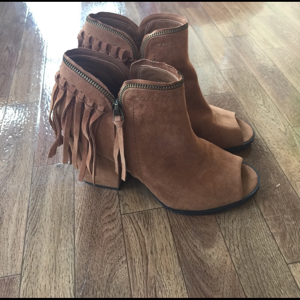 Tassle Peep Toe Heels